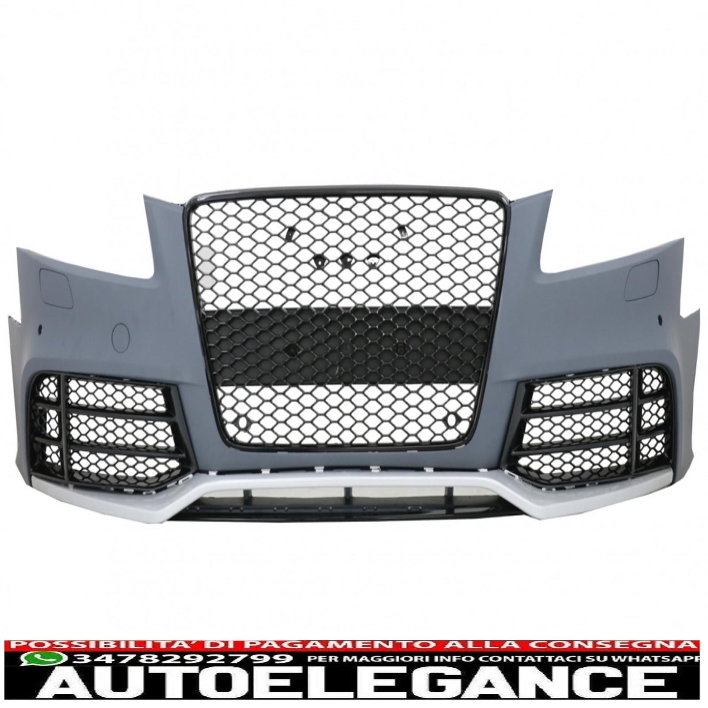 front bumper and additional spoiler in real carbon suitable for audi a5 8t pre restyling (2007-2011) rs5 design