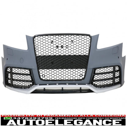 front bumper and additional spoiler in real carbon suitable for audi a5 8t pre restyling (2007-2011) rs5 design