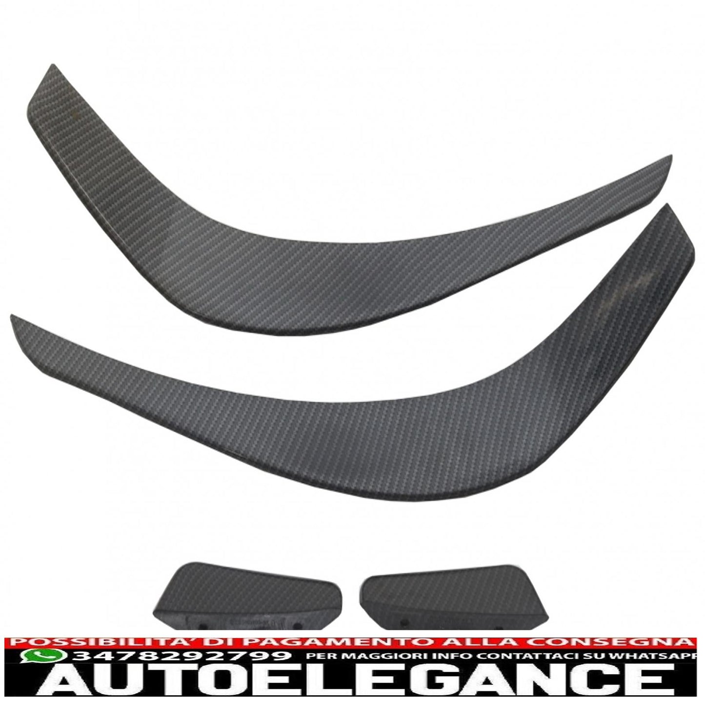 Front Bumper Splitter Aerodynamic Wings Suitable For Mercedes Benz CLA W117 C117 X117 (2013-2016) CLA45 A-Design Carbon Film Cover