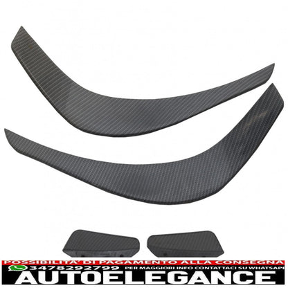 Front Bumper Splitter Aerodynamic Wings Suitable For Mercedes Benz CLA W117 C117 X117 (2013-2016) CLA45 A-Design Carbon Film Cover