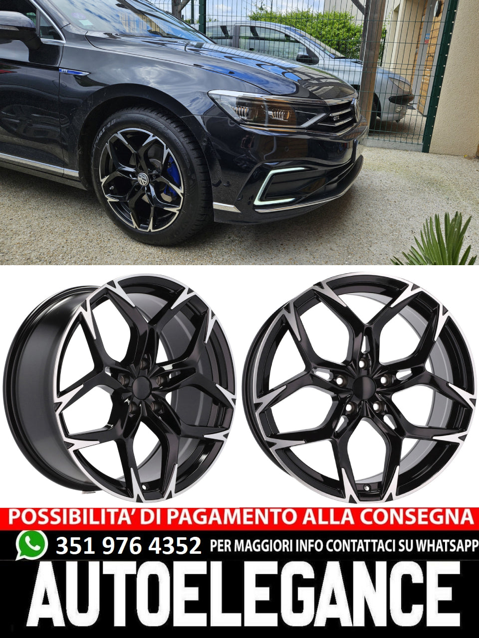 ALLOY WHEEL 19" Suitable for AUDI CUPRA FORD SEAT SKODA VW 