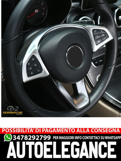 Per Mercedes W213 Classe E pannello volante telaio cromato opaco