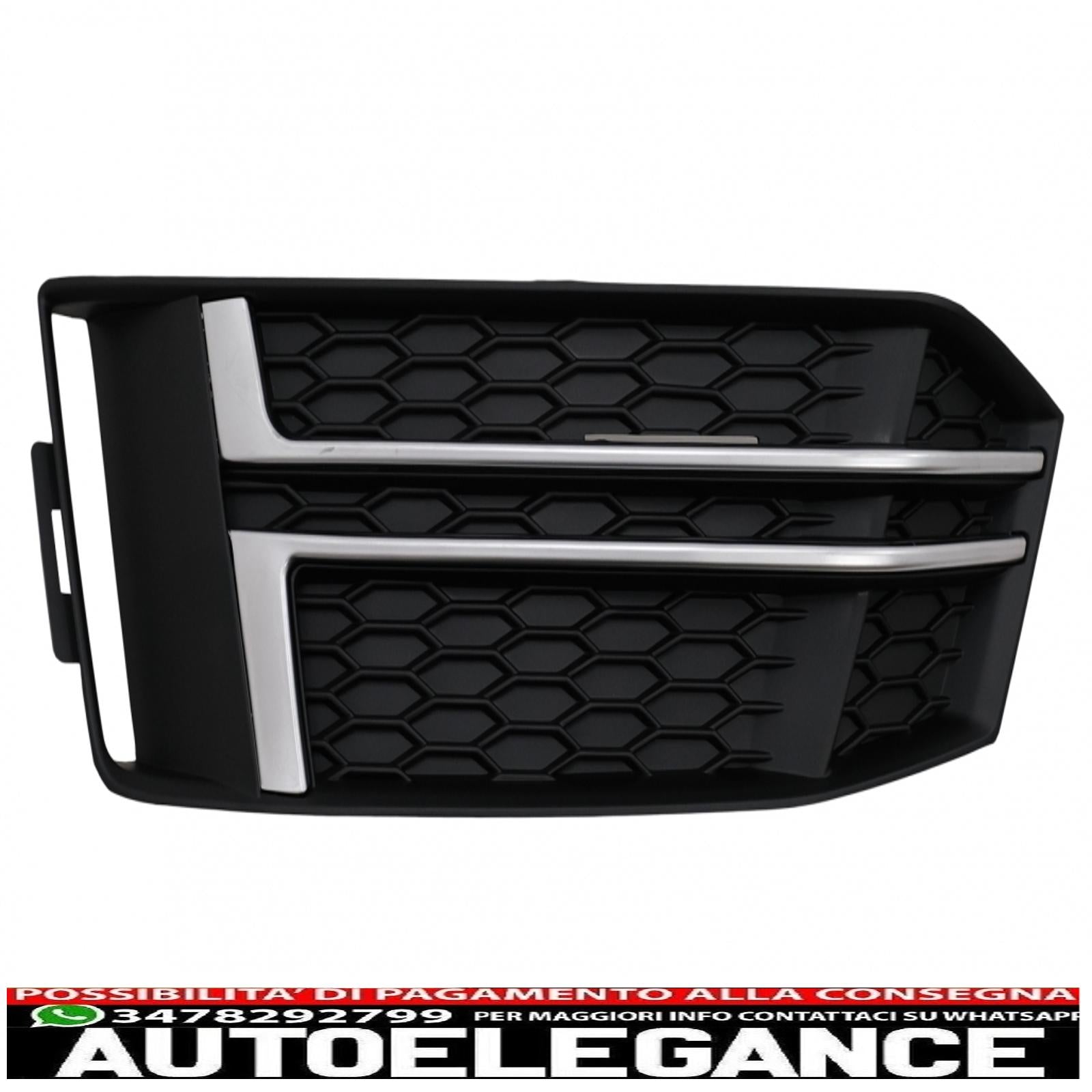 coperture inferiori della griglia del paraurti griglie laterali adatte per audi a4 b9 berlina avant (2016-2018) s-line AUTOELEGANCERICAMBI