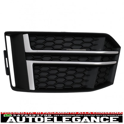 coperture inferiori della griglia del paraurti griglie laterali adatte per audi a4 b9 berlina avant (2016-2018) s-line AUTOELEGANCERICAMBI