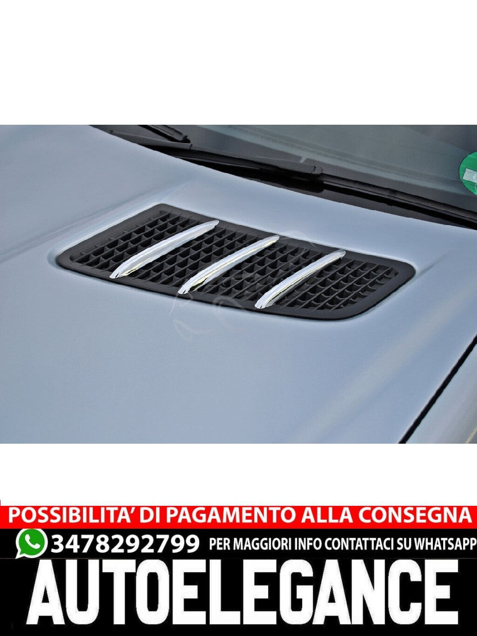 PER MERCEDES R172 SLK PRESA ARIA CROMATA COFANO FINLANDESE