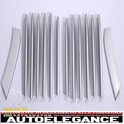 14pcs Chrome Frame Grille Masks Fit For BMW 