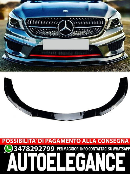 Adatto per Mercedes C117 X117 CLA con pacchetto AMG splitter spoiler anteriore