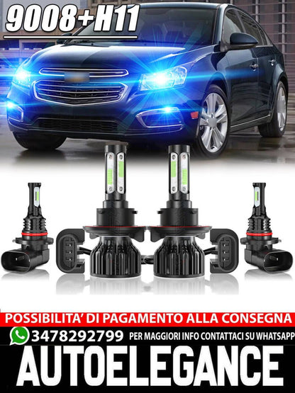 Para for Chevy Cruze 2011 2012 2013 2014 2015 Led Headlight Hi/Lo+Luz Antiniebla 