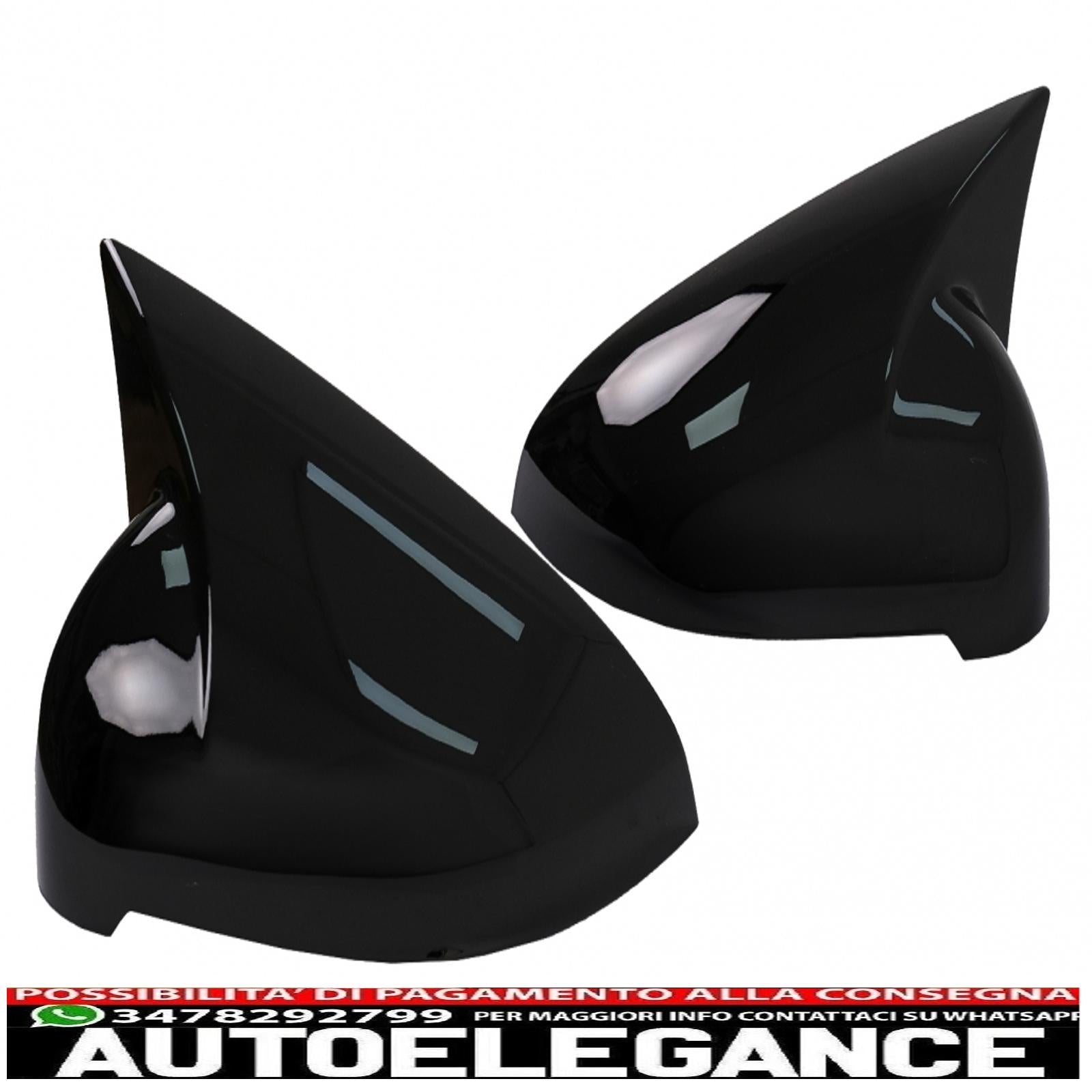 calotte specchietti adatte per audi a4 b9 (2016-2018) audi a5 s5 rs5 (07.2016-2019) senza sideassist piano nero AUTOELEGANCERICAMBI