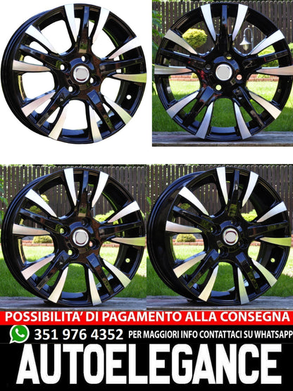 CERCHI CERCHIO IN LEGA 15"Adatto per ALFA ROMEO CHEVROLET CITROEN DACIA DAEWOO DAIHATSU FIAT FORD HONDA HYUNDAI KIA LADA LANCIA MAZDA MERCEDES MINI MITSUBISHI NISSAN OPEL PEUGEOT RENAULT ROVER SEAT SKODA SMART SUBARU SUZUKI TOYOTA VW
