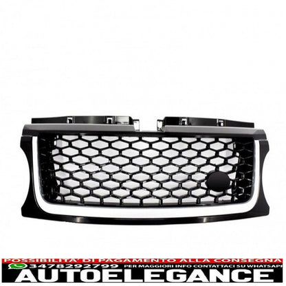 central grille and side air intakes group suitable for land rover sport l320 restyling (2009-2013) autobiography look all black edition