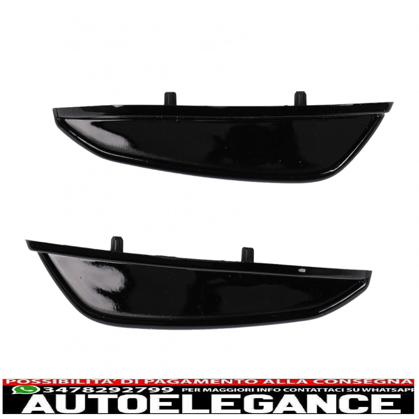 Alette del paraurti anteriore alette laterali adatte per mercedes classe a w177 v177 (04.2018-up) a35 design black edition AUTOELEGANCERICAMBI