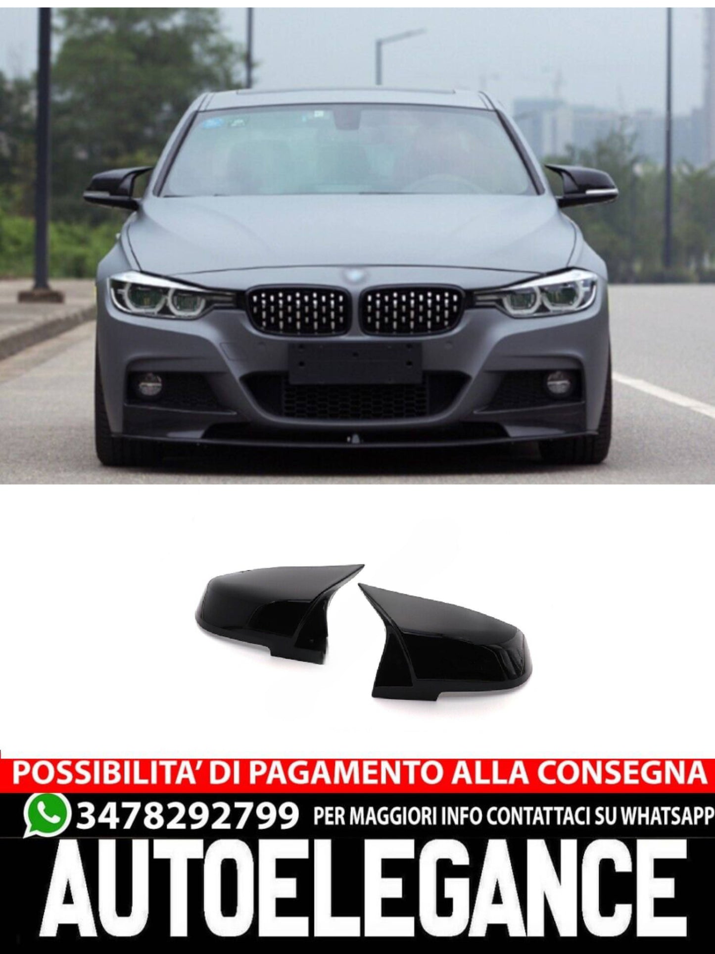 MIRROR COVERS suitable for BMW 3 F30 2011-2018