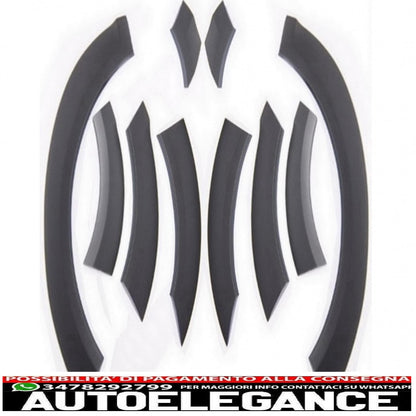 parafanghi passaruota adatti per audi q7 4l (2006-2010) pacchetto fuoristrada - strisce laterali