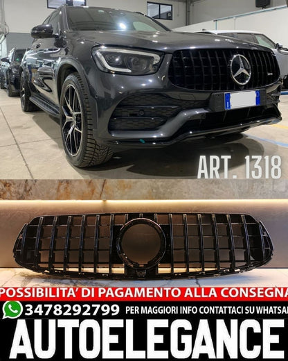 GRIGLIA ADATTA PER MERCEDES GLC NERA X253 C253 LIFT AMG 2019-2022 LOOK GT
