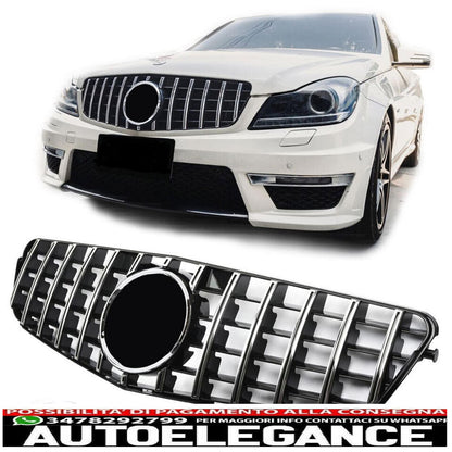 Chrome sports radiator grille suitable for Mercedes W204 Panamericana GT