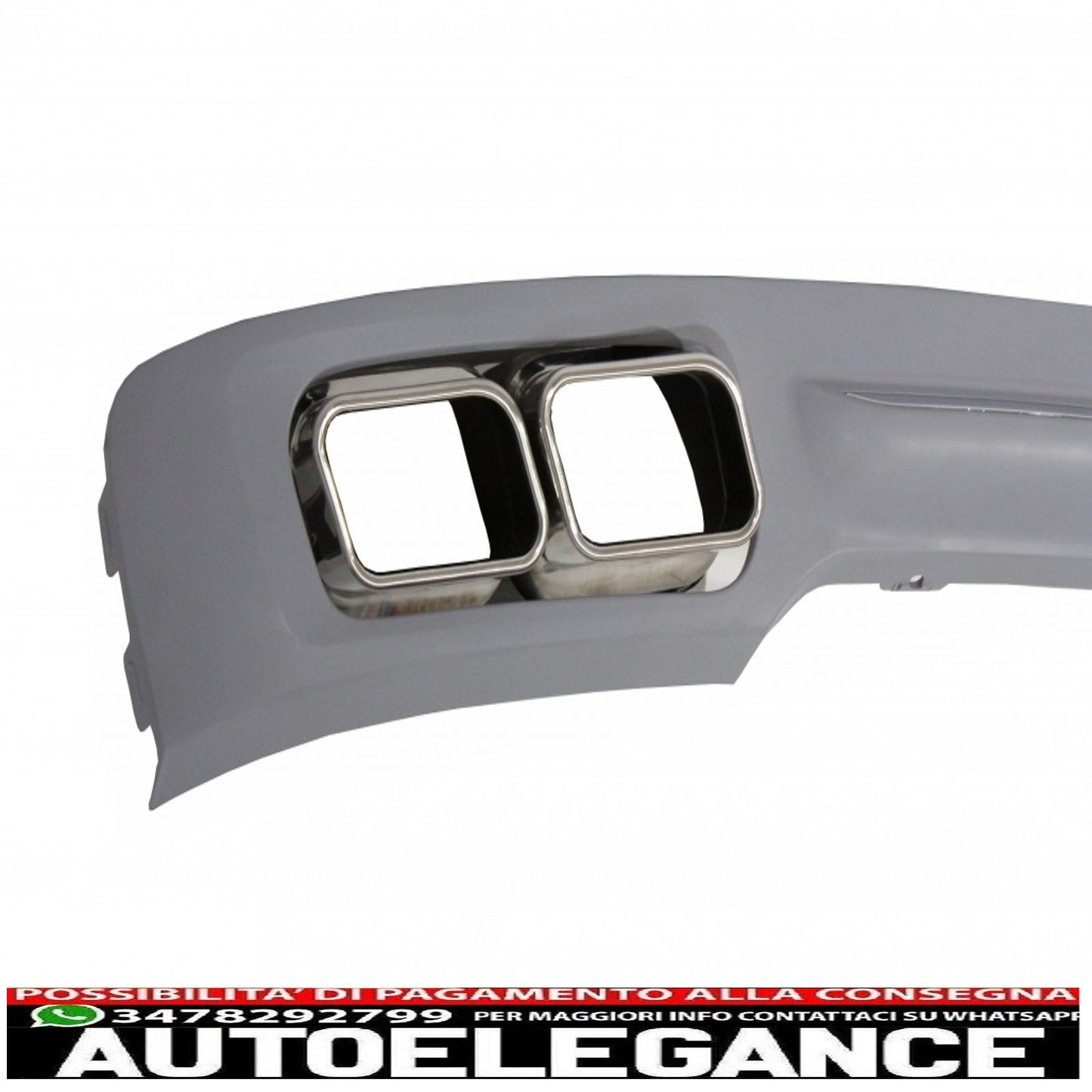 diffusore posteriore con terminale di scarico adatto per BMW F01 (2008-up) serie 7 760i design quad