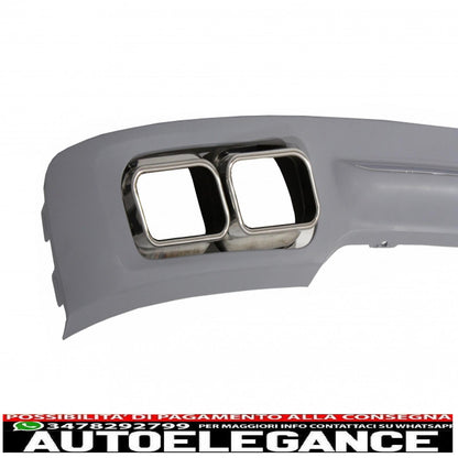 diffusore posteriore con terminale di scarico adatto per BMW F01 (2008-up) serie 7 760i design quad