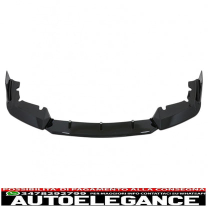 Aerodynamic body kit front bumper lip and rear splitter fit for BMW F95 X5M Competition (2018-up) piano black 