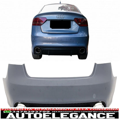 Rear Bumper for Audi A5 S5 8T 07-13 8T Facelift 13+ Sportback RS5 Design 
