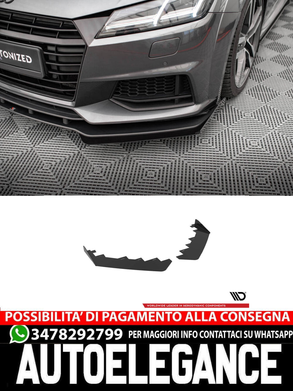 FLAP ANTERIORI adatto per AUDI TT S / S-LINE 8S (2014-2018)