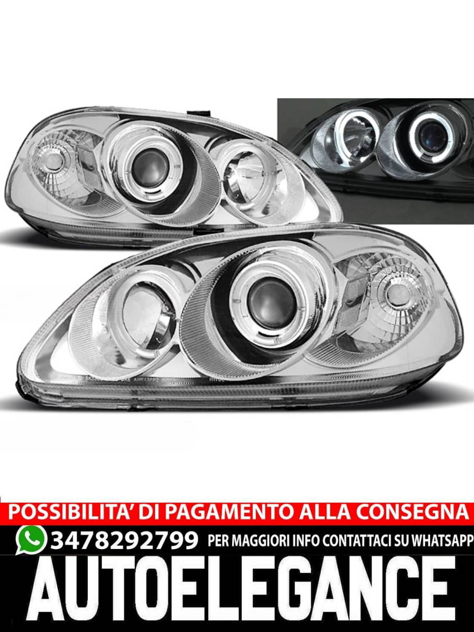 HONDA CIVIC 09.95-02.99 Angel EYES CHROME 