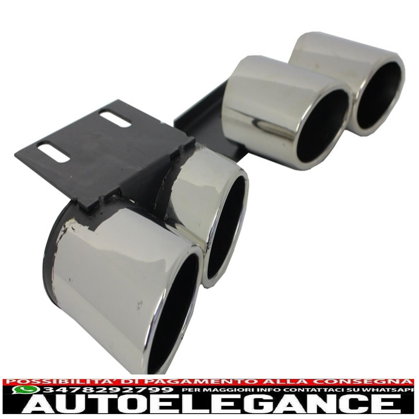 Exhaust tips exhaust tips suitable for audi a3 8v sedan sportback coupe (2012-2017) s3 quad design