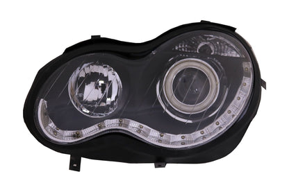 Angel Eyes Headlights for Mercedes C-Class W203 2000-2007 Left Black 