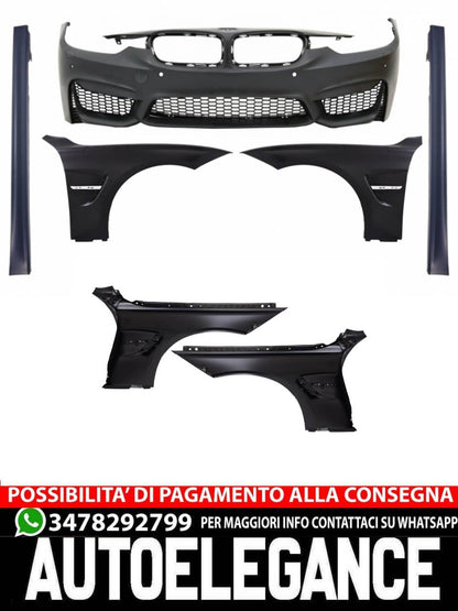 Paraurti anteriore con parafanghi  adatto per BMW Serie 3 F30 F31 2011-2018