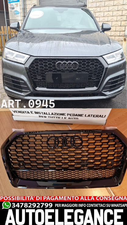 0945🤩GRIGLIA ADATTA PER AUDI Q5 FY 2017-2020 LOOK RSQ5 NERA🤩