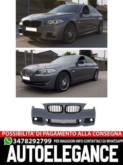Front bumper suitable for BMW F10 F11 5 Series (2011-up)M-Technik with grilles 