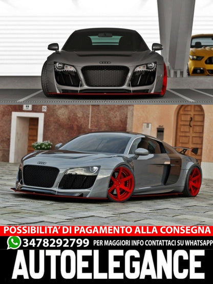 PARAURTI ANTERIORE ADATTO PER  AUDI R8 MK.1   ( 2006-2015 )