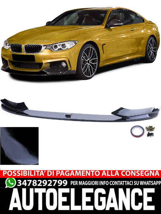 Spoiler anteriore lucido adatto per BMW Serie 4 F32 F33 F36 dal 2013
