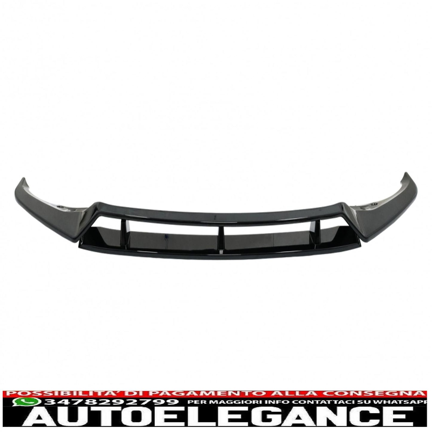 Front Bumper Spoiler Lip Fit For BMW X7 G07 LCI M Sport (2020-up) Piano Black 