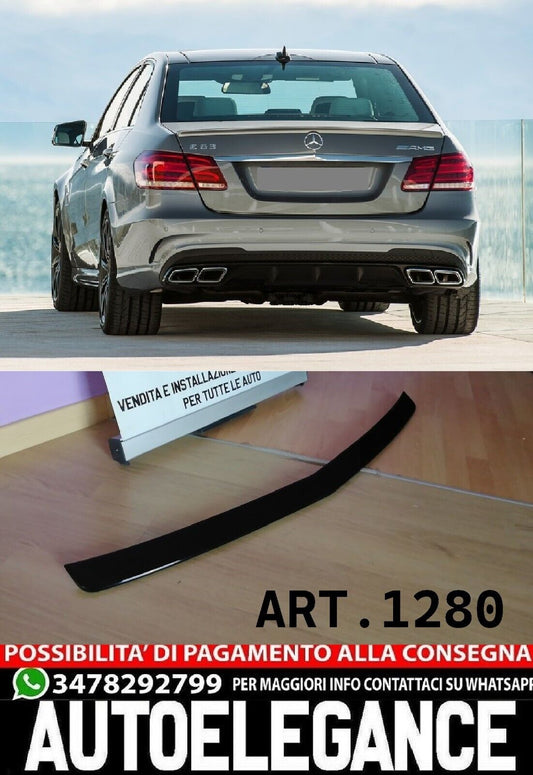 SPOILER POSTERIORE AMG NERO LUCIDO ADATTO PER MERCEDES CLASSE E W212 BERLINA