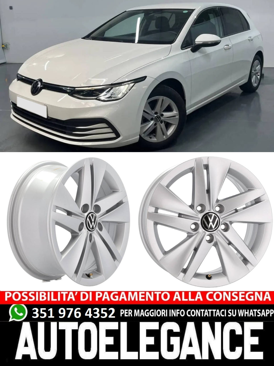 ALLOY WHEEL 16" Suitable for AUDI FORD SEAT SKODA VW 