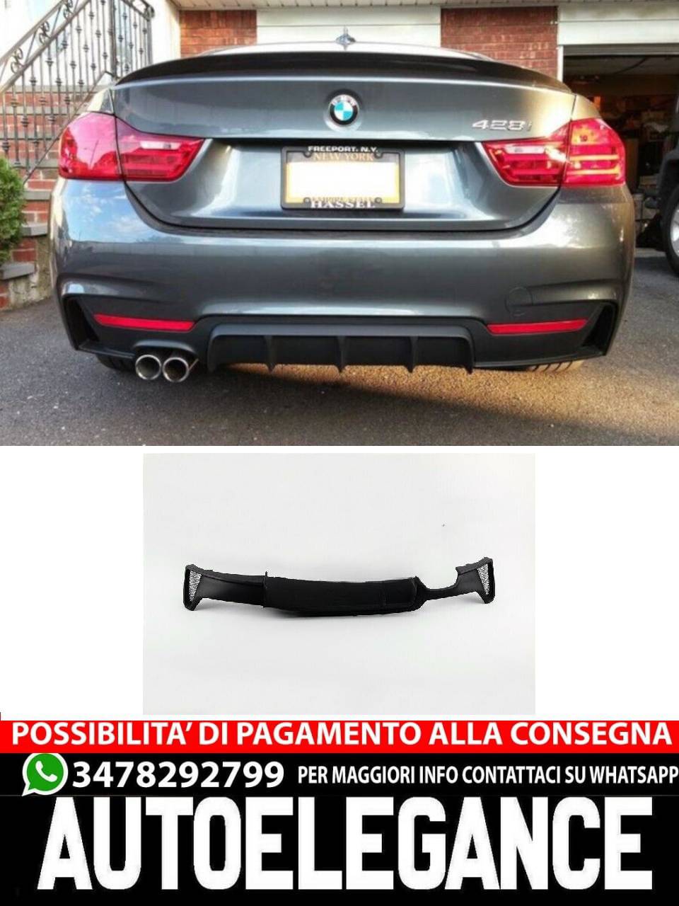 DIFFUSER suitable for BMW 4 F32/F33/F36 2013-2020
