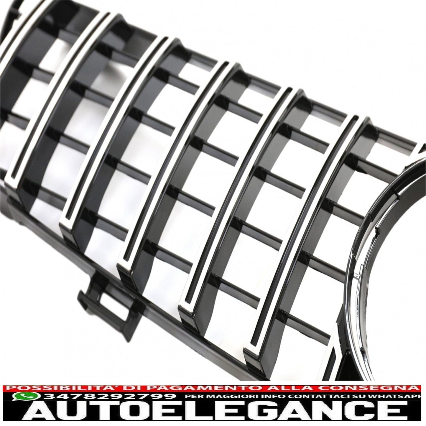 front grill suitable for mercedes cls w219 (2005-2008) gt-r panamericana design chrome