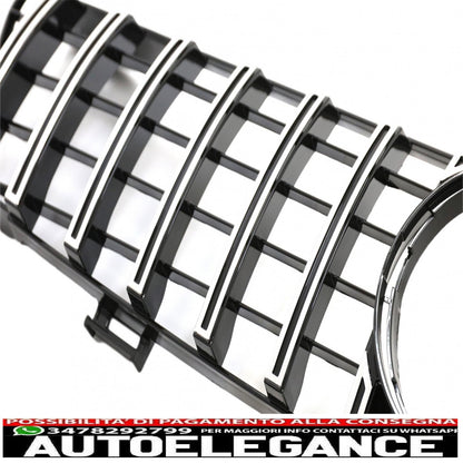 front grill suitable for mercedes cls w219 (2005-2008) gt-r panamericana design chrome