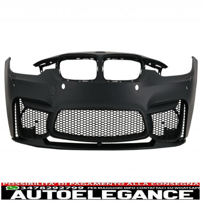 complete body kit suitable for bmw f30 (2011-2019) evo ii m3 cs design with chrome front fenders and carbon bonnet and muffler tips