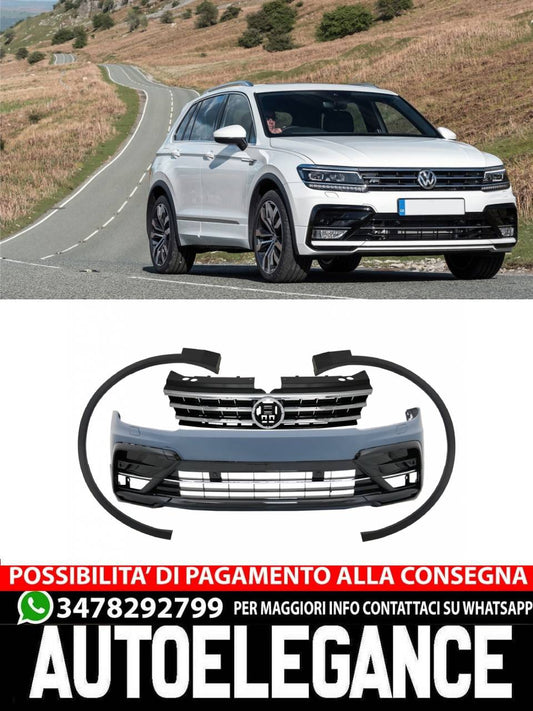 Paraurti anteriore adatto per VW Tiguan II Mk2 AD BW (2016-2019)  R-Line Design