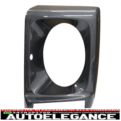 Copri fari in fibra di carbonio adatti per mercedes classe g w463 (1989-2018) design g65 AUTOELEGANCERICAMBI