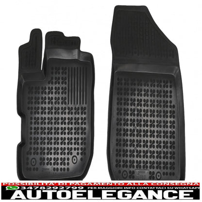 black rubber mats suitable for dacia dacia sandero ii stepway 4x4 version (2019-up)