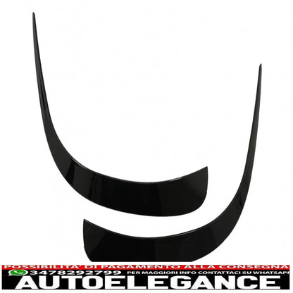 alette paraurti anteriore alette laterali flics adatto per mercedes gle w167 gle coupe c167 (2019-up) solo per paraurti amg sport line gle53 design nero pianoforte AUTOELEGANCERICAMBI