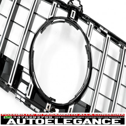 front grille suitable for mercedes cls w218 facelift (2014-2017) gt-r panamericana design chrome 