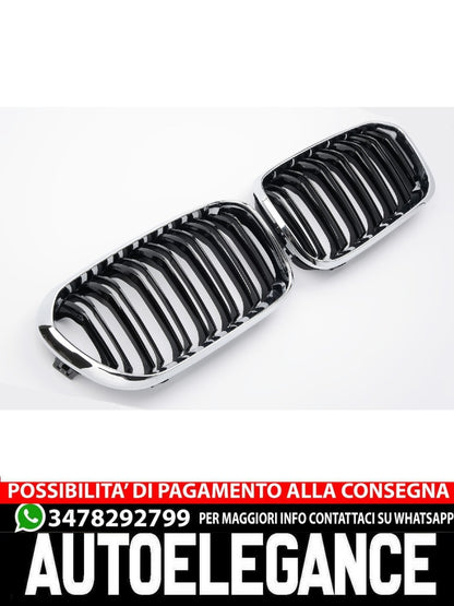 Griglie della griglia per BMW Serie 1 F20/F21 dal 2015 nere/cromate