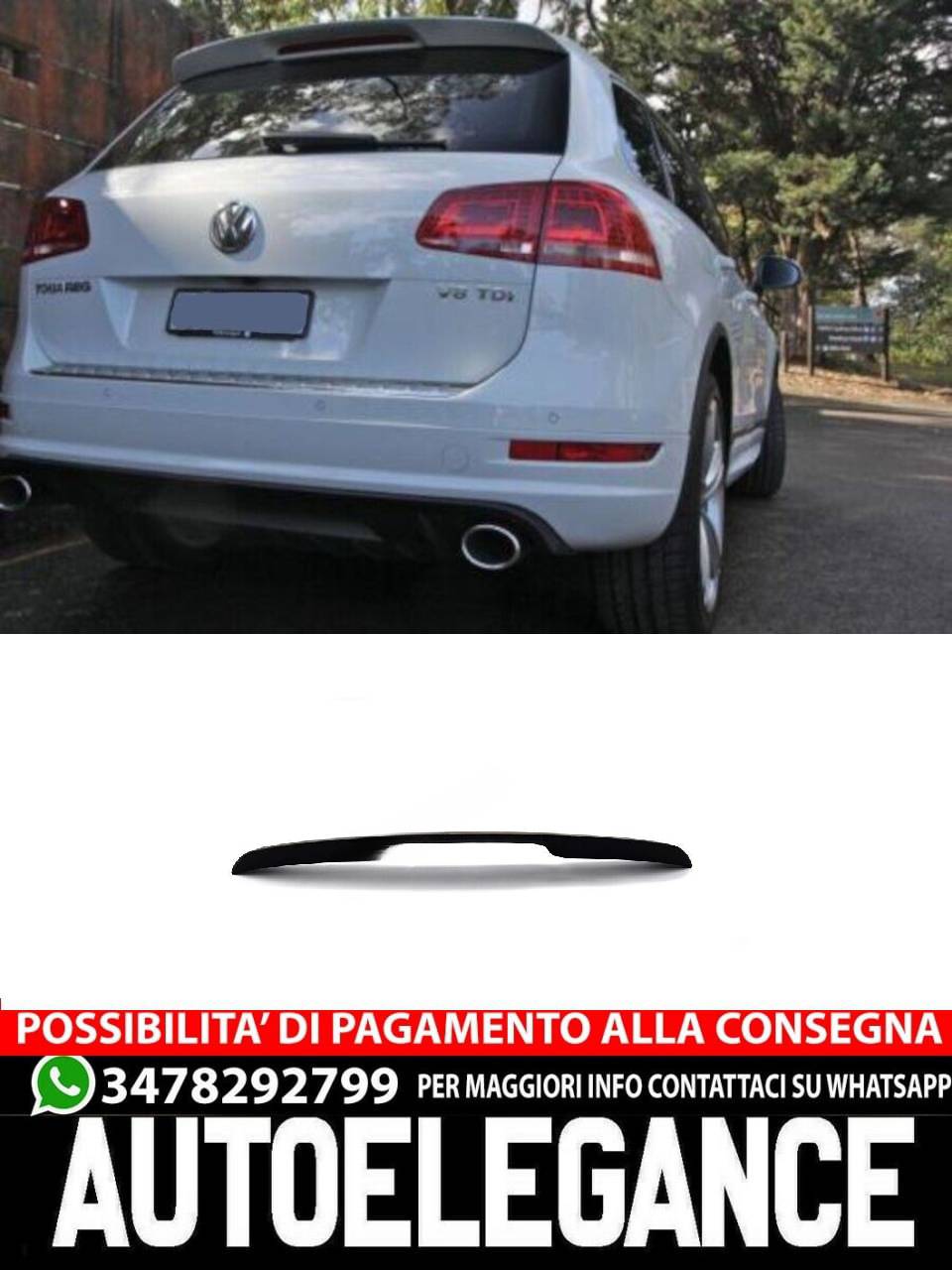 SPOILER adatto per VW TOUAREG 2010-2018