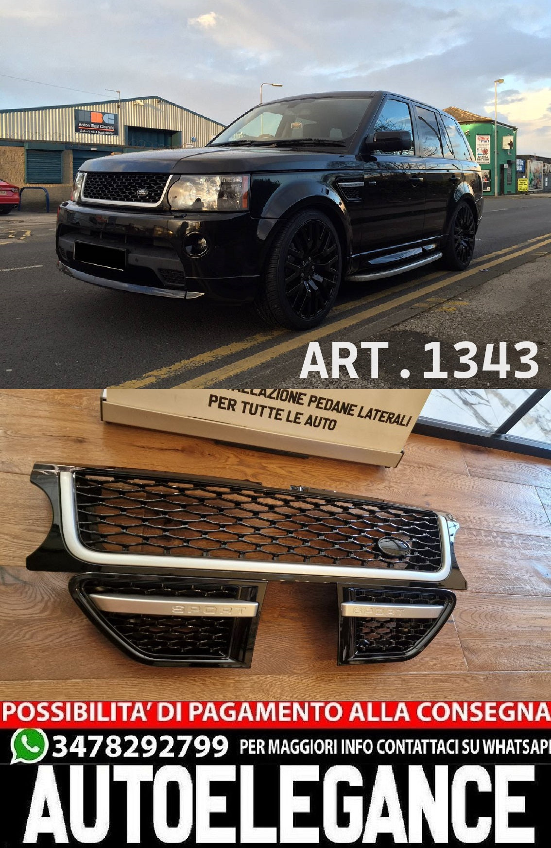 GRILLE SUITABLE FOR RANGE ROVER SPORT L320 FACELIFT (2009-2013)