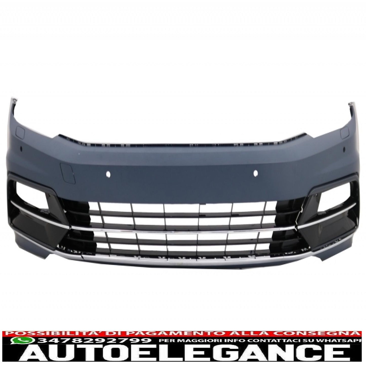 paraurti anteriore con diffusore a mantovana paraurti posteriore doppio scarico adatto per vw passat b8 3g (2015-2018) design r-line