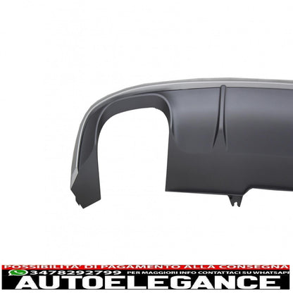 Diffusore mantovana paraurti posteriore adatto per audi a4 b9 8w berlina/avant (2016-2018) s4 design per s-line